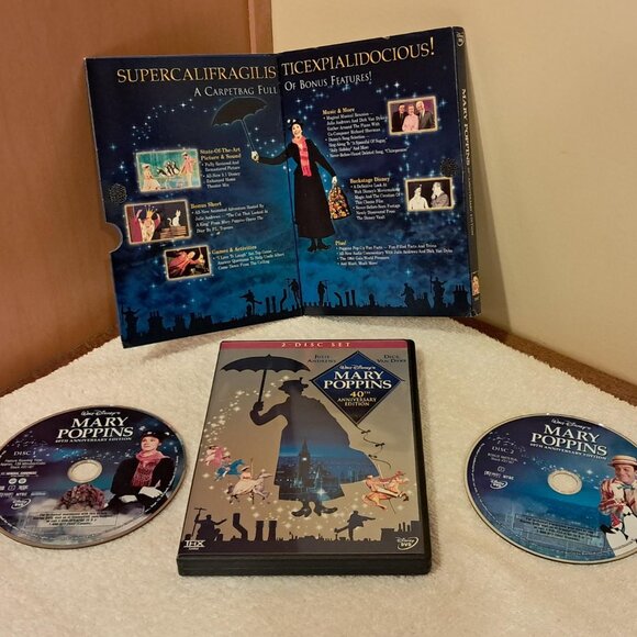 Walt Disney's Mary Poppins 40th Anniversary Edition, 2 DVD Set - Picture 3 of 4